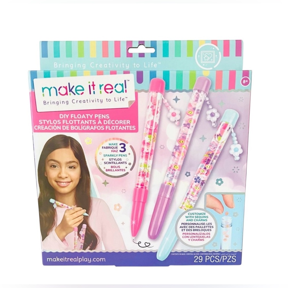Make It Real DIY Floaty Pens Craft Kit – Create, Shake & Write!